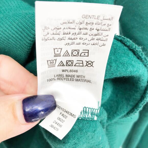 IDEOLOGY Women's Sweatshirt XS Green Crushed Mint Colorblocked Quarter-zip NWT - Picture 9 of 10